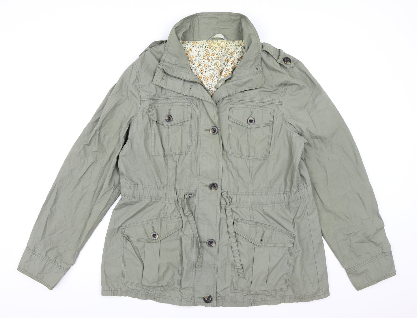 Marks and Spencer Womens Green   Overcoat Coat Size 16