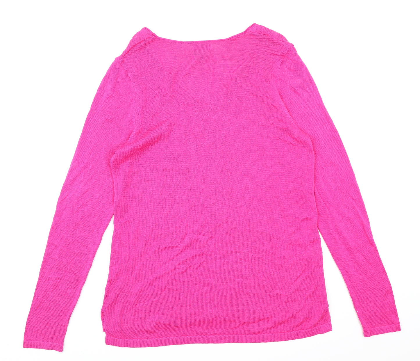 Preworn Womens Pink  Knit Pullover Jumper Size L