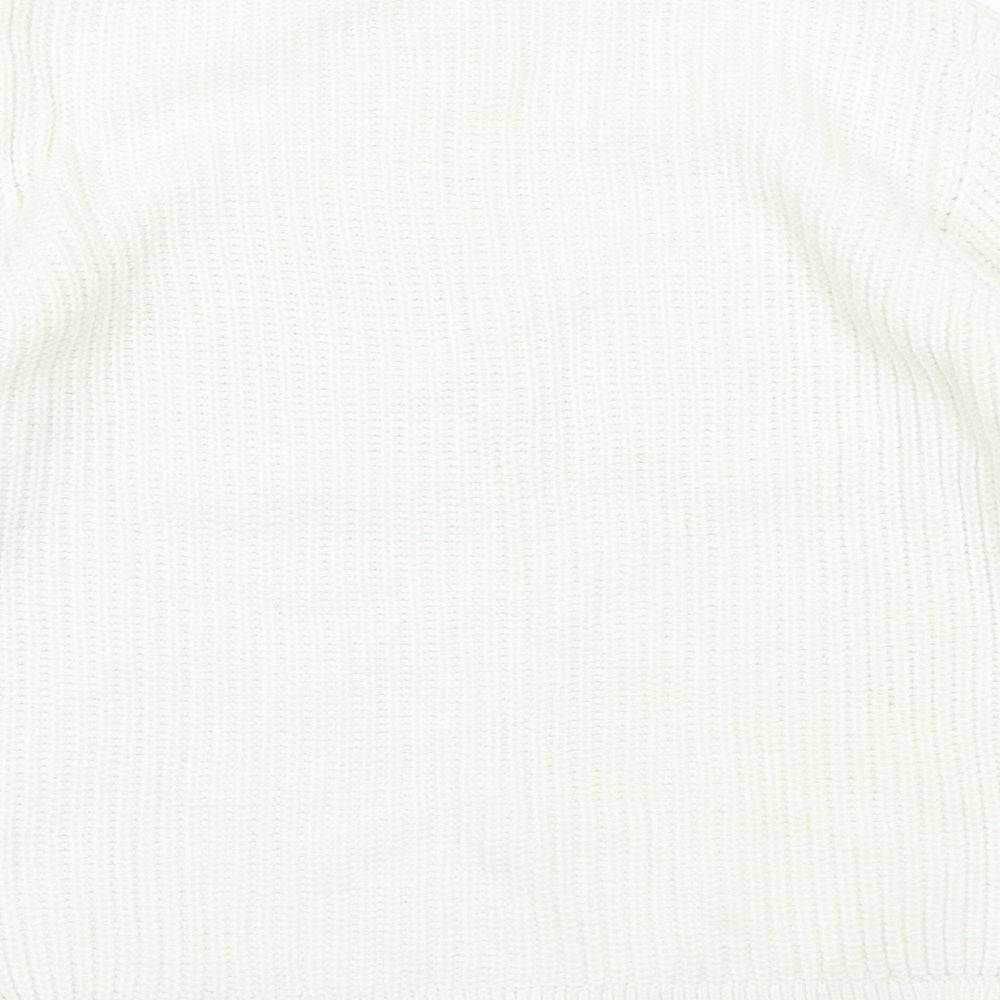 River Island Boys White  Knit  Jumper Size 5-6 Years