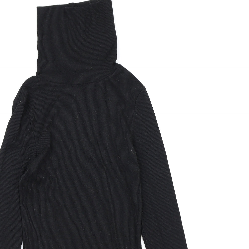 New Look Womens Black  Knit Pullover Jumper Size 8