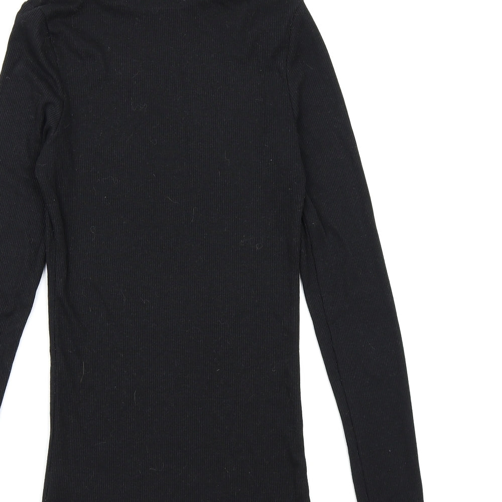 New Look Womens Black  Knit Pullover Jumper Size 8