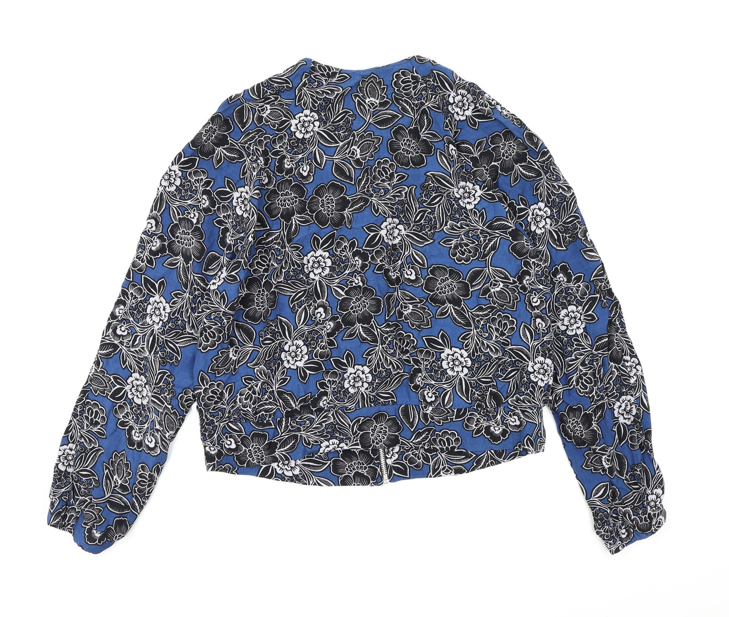 Atmosphere Womens Blue Floral  Jacket  Size 14