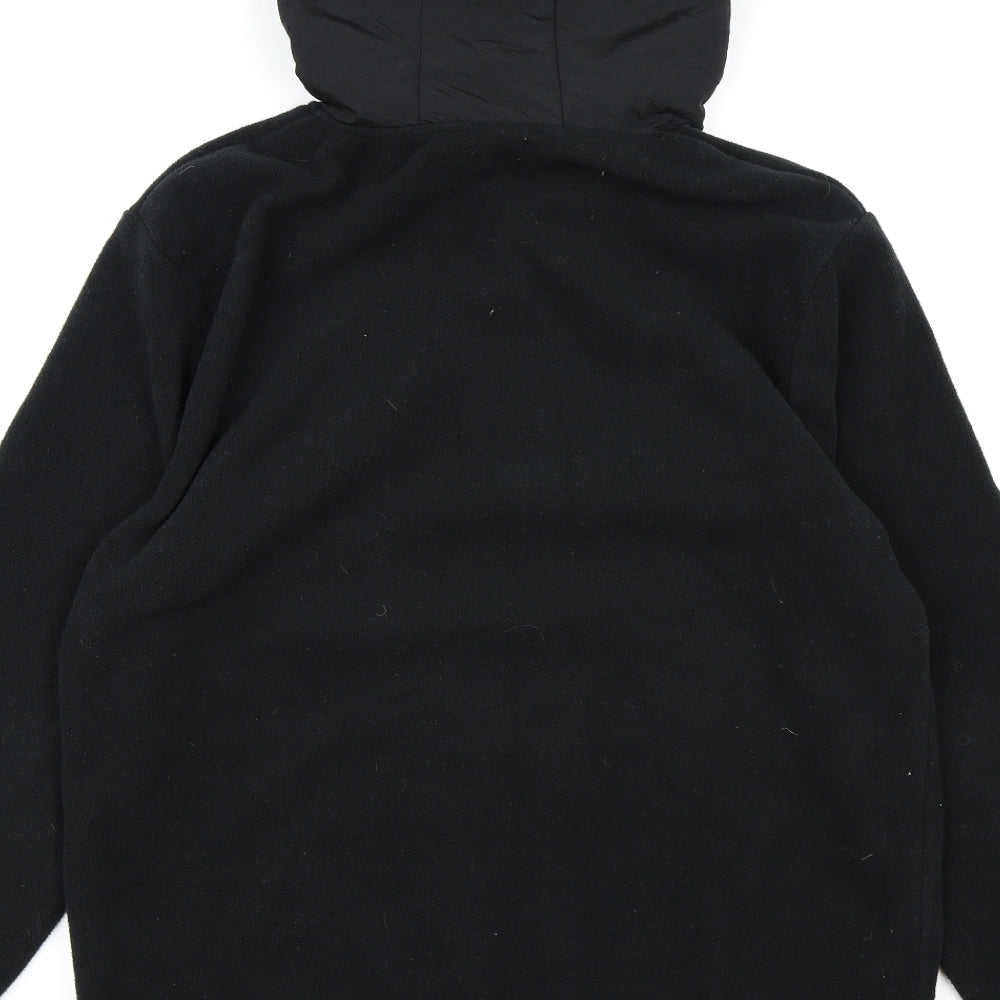 Primark Mens Black  Fleece Pullover Hoodie Size M