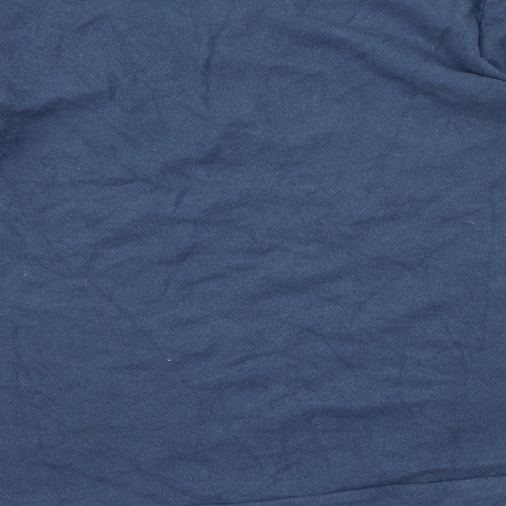 NEXT Womens Blue Floral Knit Pullover Jumper Size 14