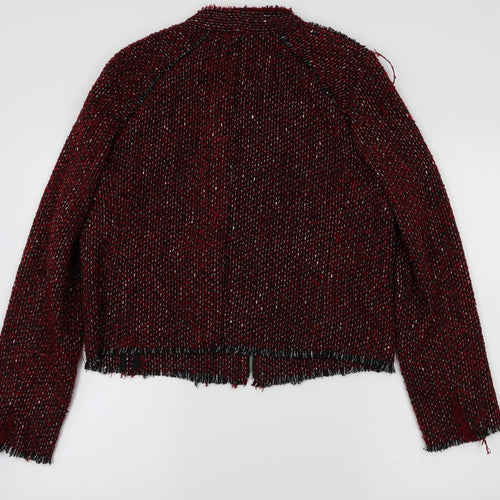 NEXT Womens Red Check  Jacket Coat Size 14