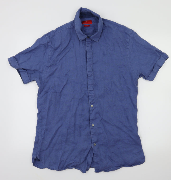 zara man Mens Blue T-Shirt Size L