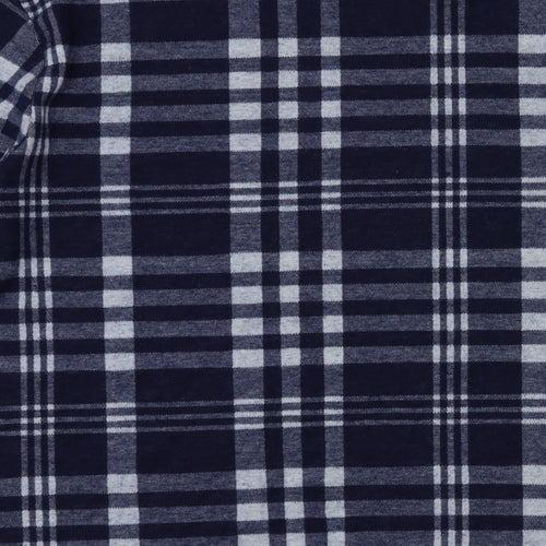 m&s Womens Blue Check  Pullover Jumper Size 14