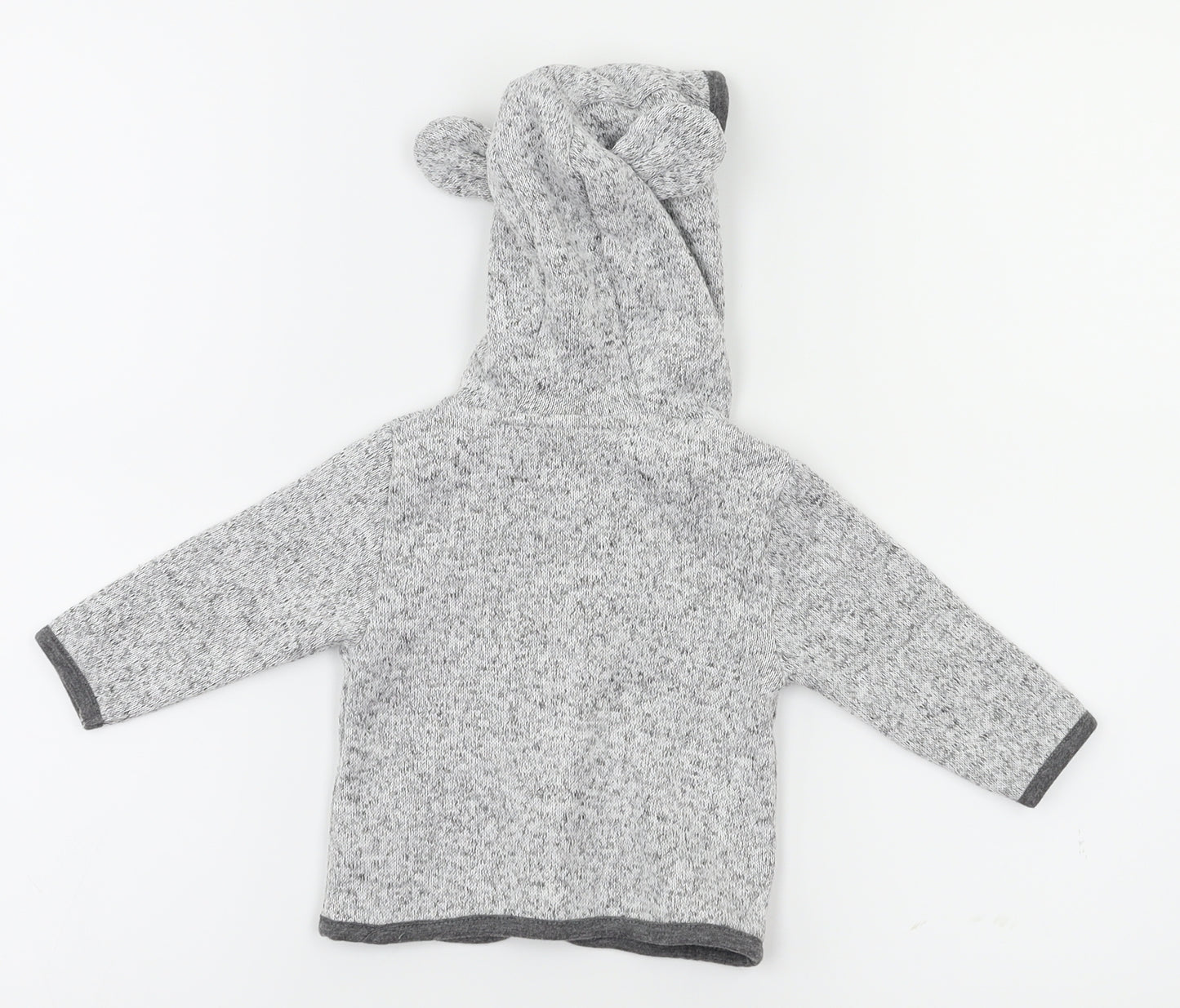 Hullabaloo Boys Grey   Basic Jacket Jacket Size 0-3 Months