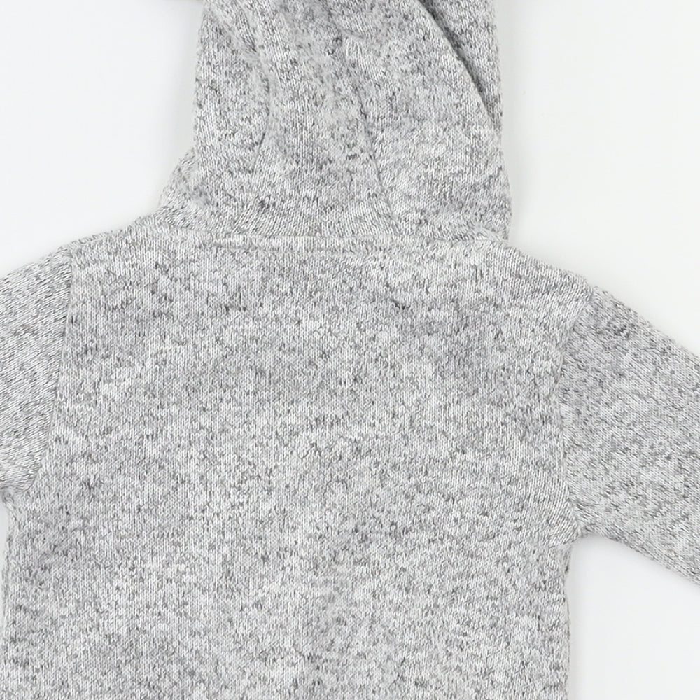 Hullabaloo Boys Grey   Basic Jacket Jacket Size 0-3 Months