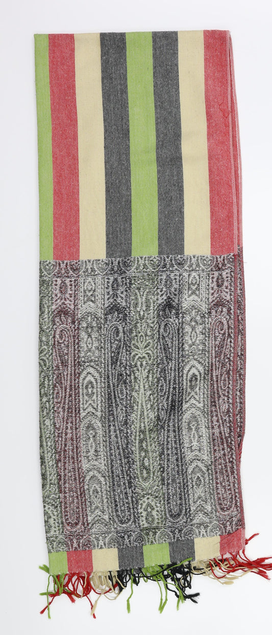 Front view of Preworn women’s multicoloured scarf