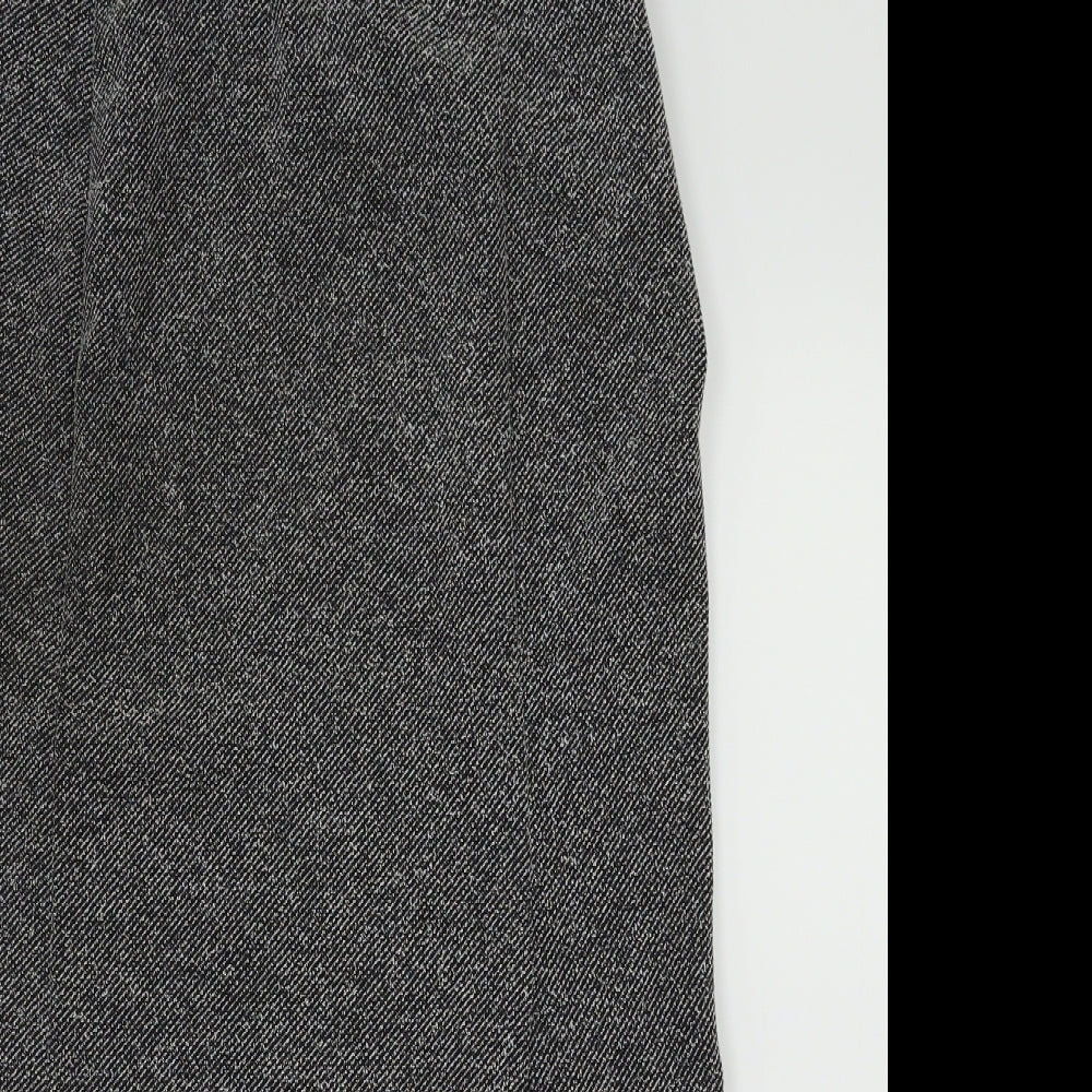 m&s Womens Grey   A-Line Skirt Size 10