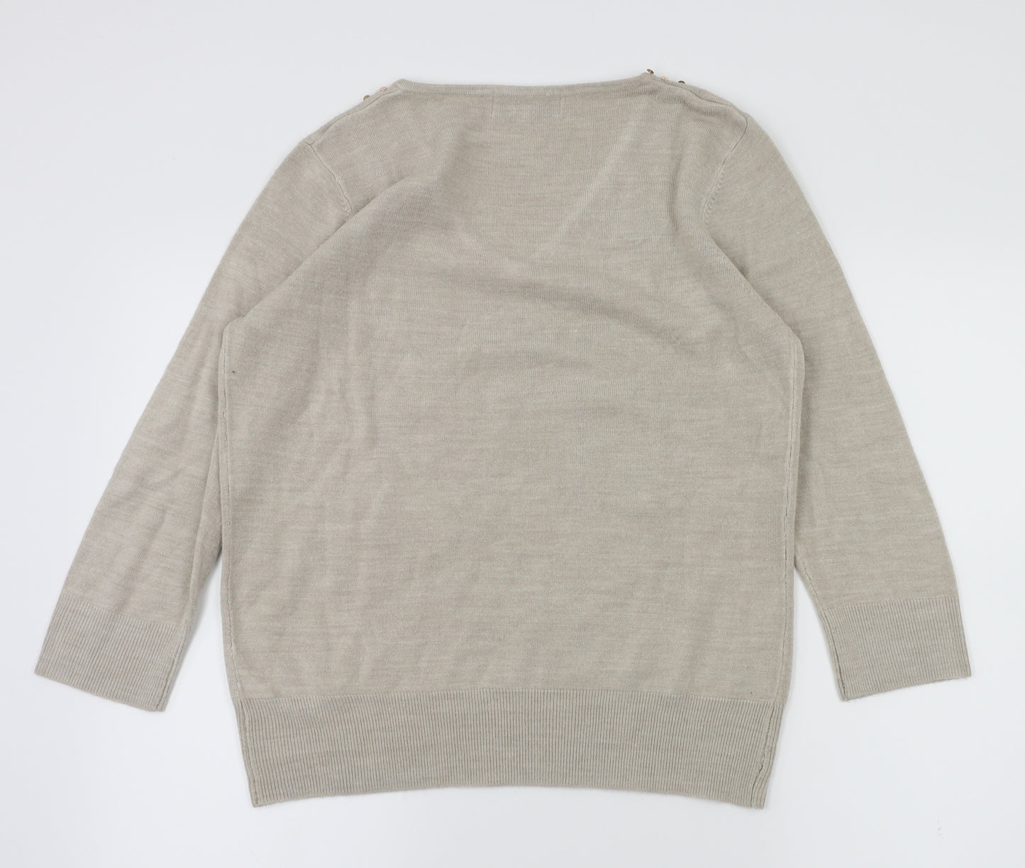 Debenhams Womens Beige   Basic T-Shirt Size 12