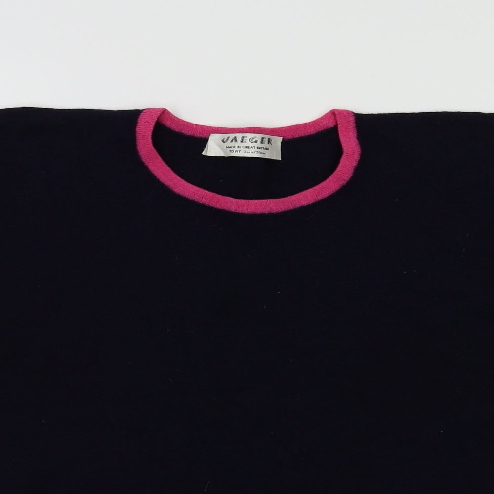 Jaeger Womens Blue   Basic T-Shirt Size 8