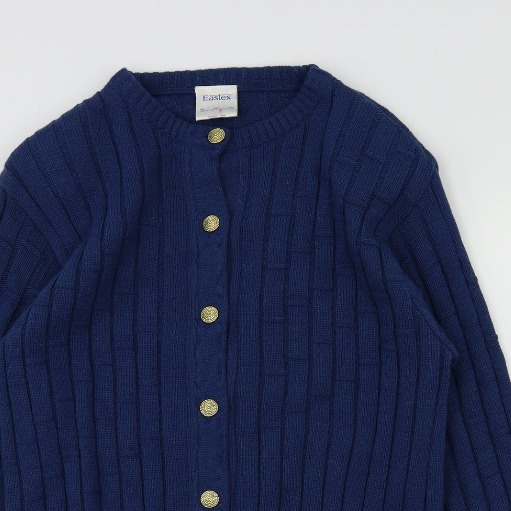 Eastex Womens Blue   Cardigan Jumper Size M
