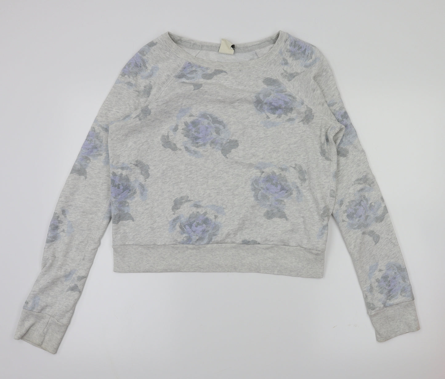 Abercrombie & Fitch Womens Grey Floral  Pullover Jumper Size S