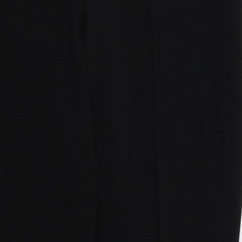 Papaya Womens Black   Trousers  Size 12 L28 in - Stretch waistband