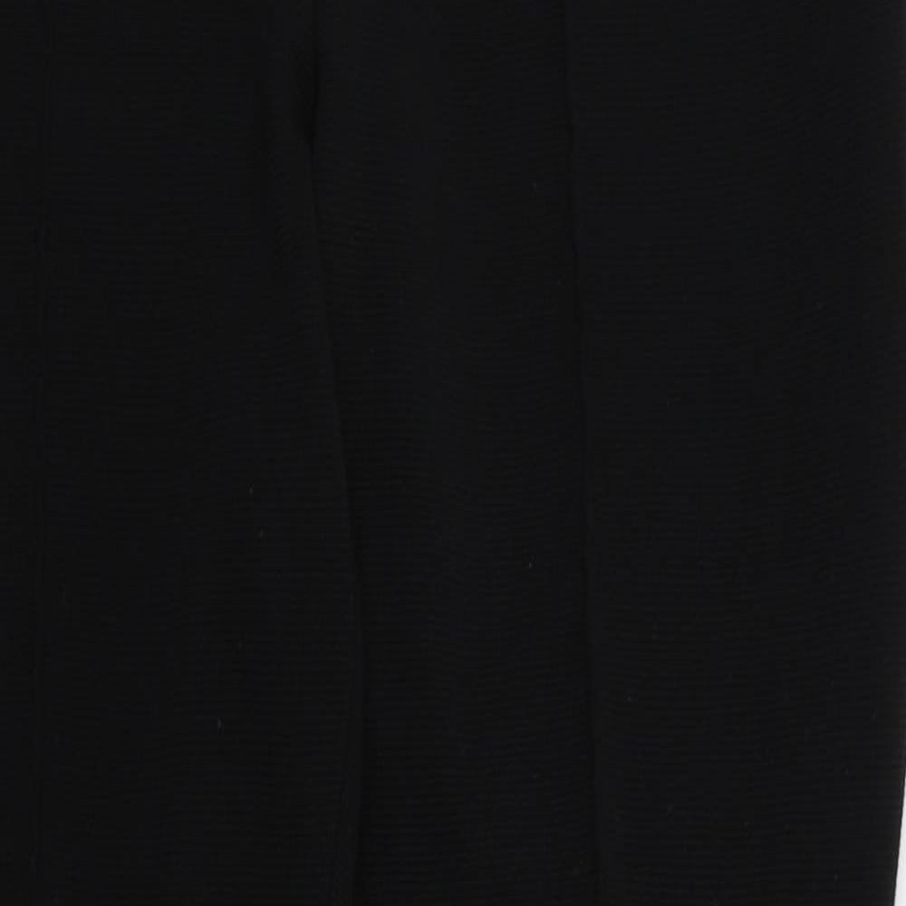 Papaya Womens Black   Trousers  Size 12 L28 in - Stretch waistband