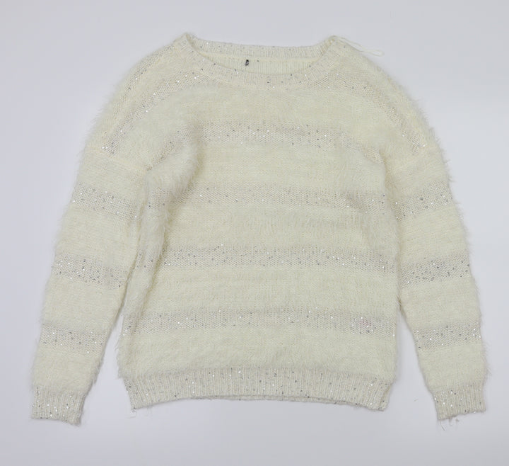 F&F Womens Ivory   Pullover Jumper Size 10