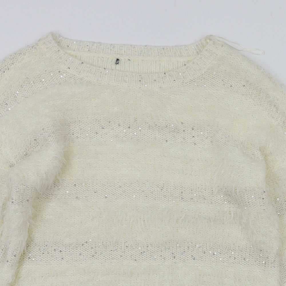 F&F Womens Ivory   Pullover Jumper Size 10
