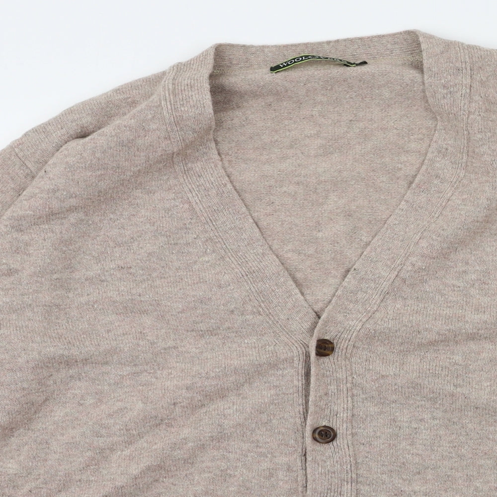 Woolovers Womens Beige   Cardigan Jumper Size M