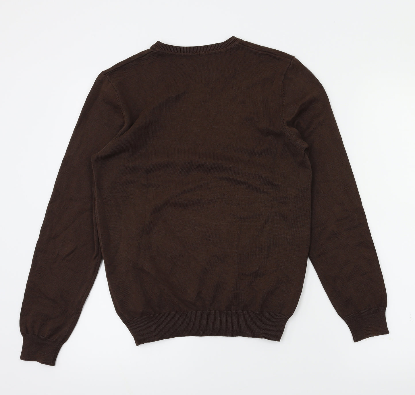 M&S Boys Brown   Pullover Jumper Size 11-12 Years
