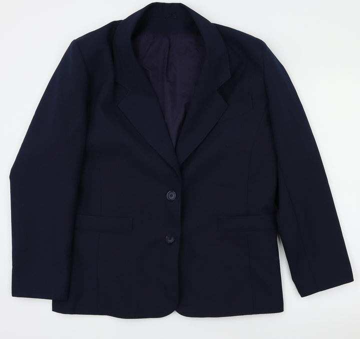 Debenhams Womens Blue Houndstooth Jacket Blazer Size 12