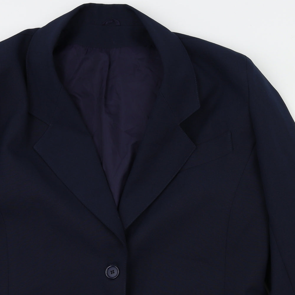 Debenhams Womens Blue Houndstooth  Jacket Blazer Size 12