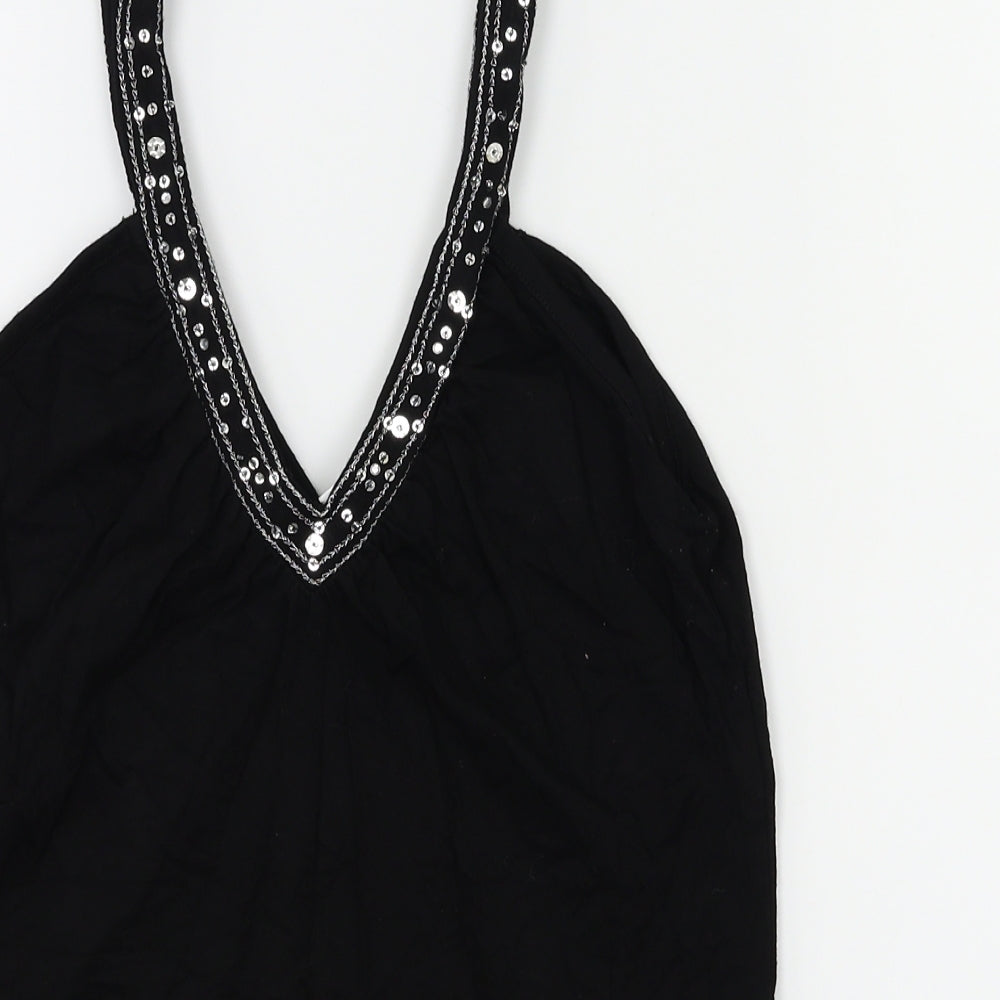 Etam Womens Black   Basic T-Shirt Size 12