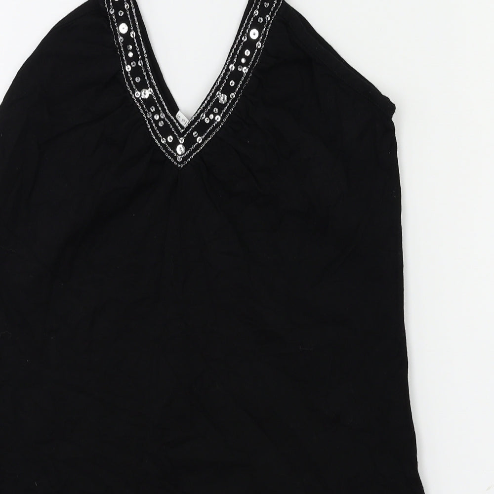 Etam Womens Black   Basic T-Shirt Size 12