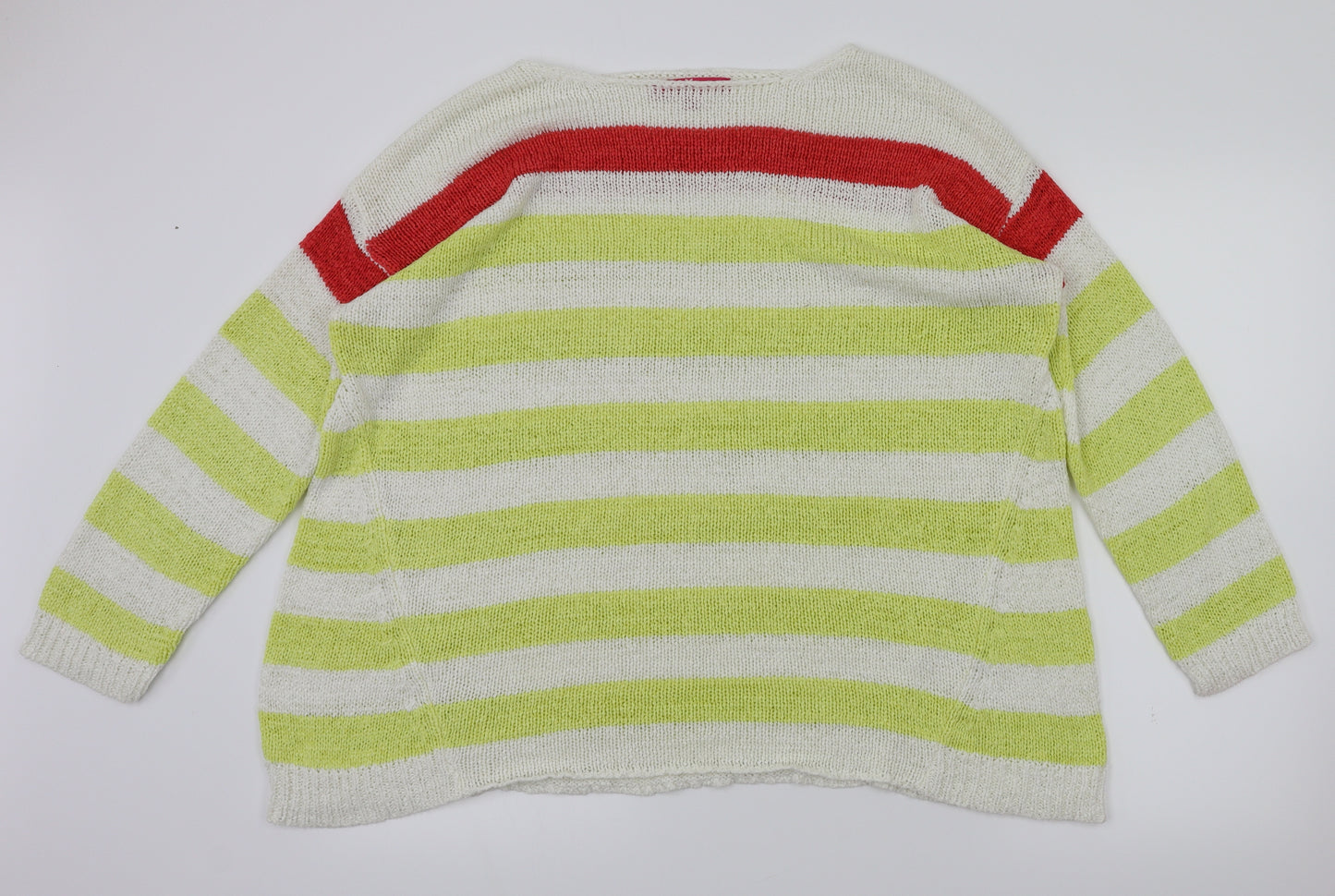 Together Womens Multicoloured Striped  Pullover Jumper Size 16