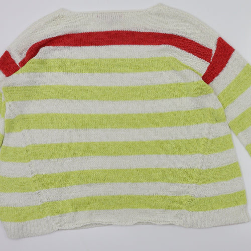 Together Womens Multicoloured Striped  Pullover Jumper Size 16