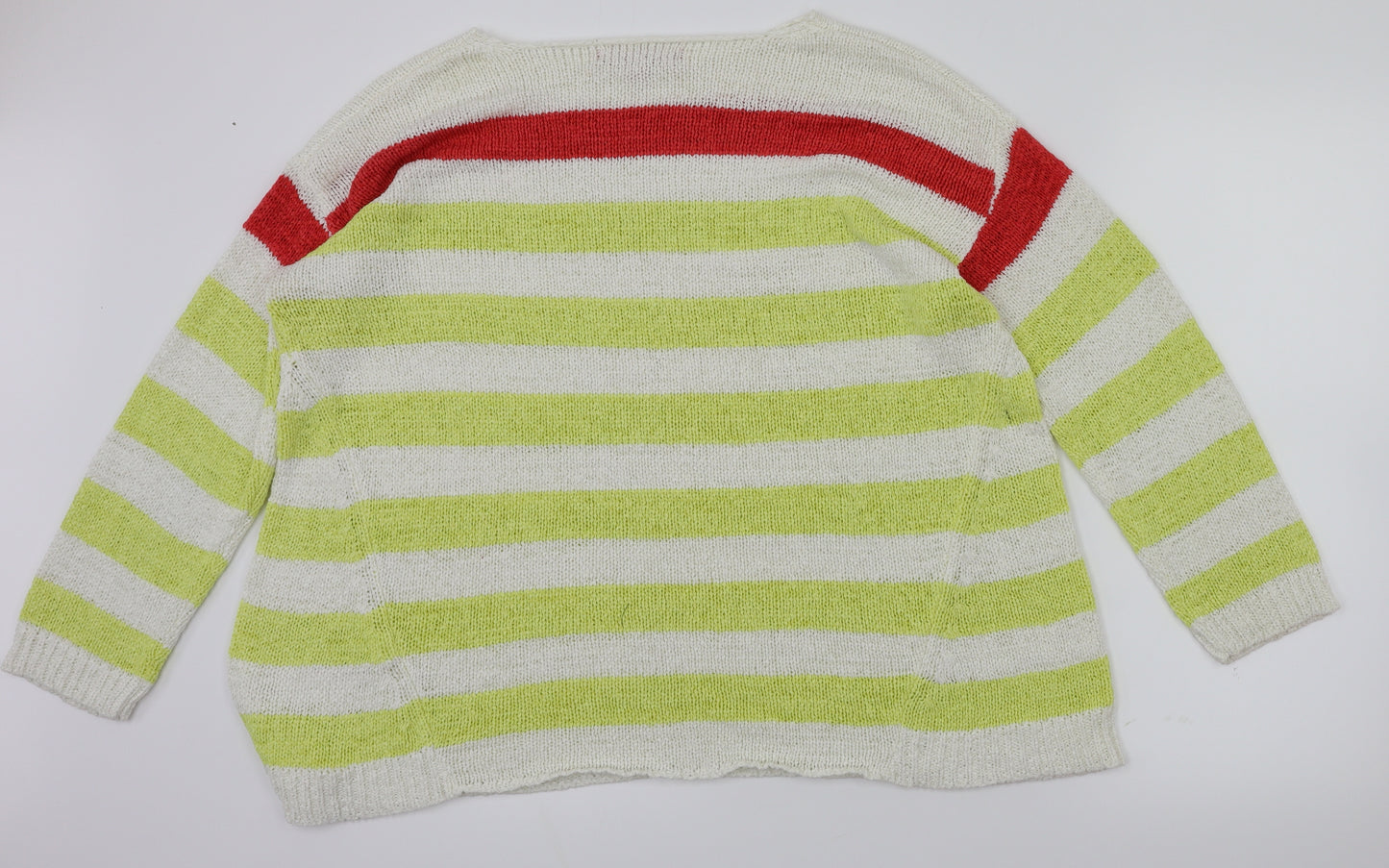 Together Womens Multicoloured Striped  Pullover Jumper Size 16