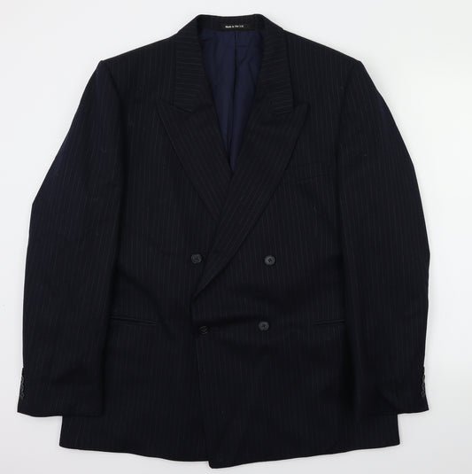 Front view of Burtons men’s blue jacket blazer, size 44