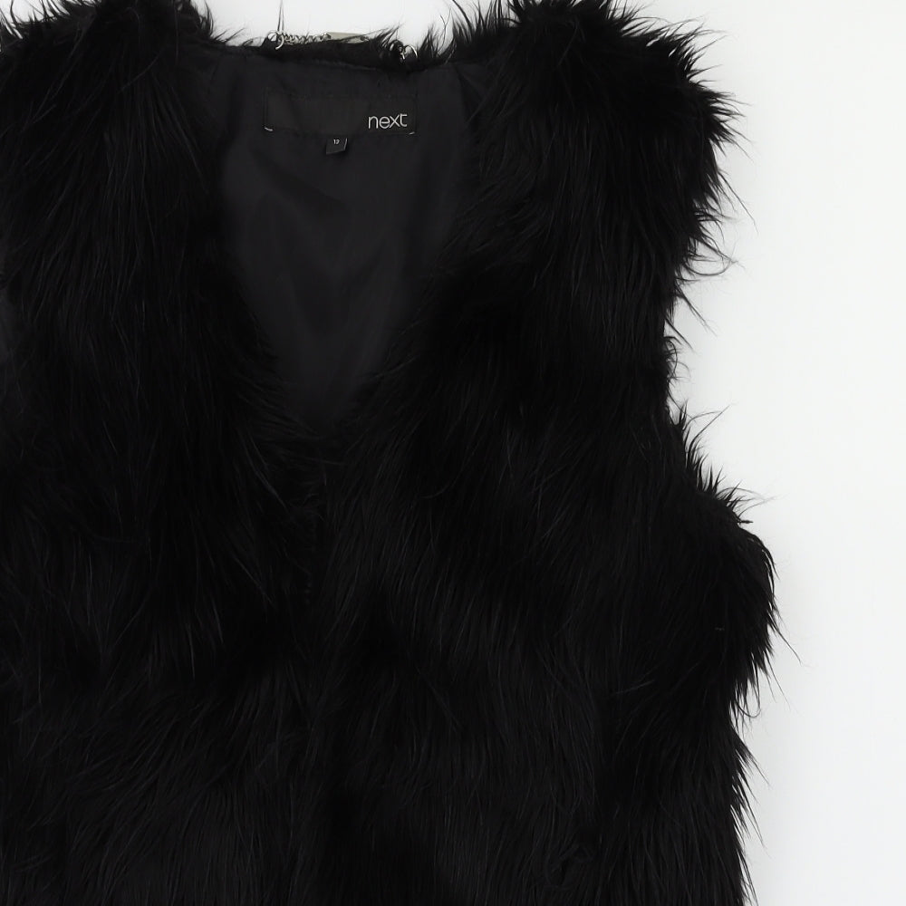 next  Womens Black   Gilet Coat Size 12