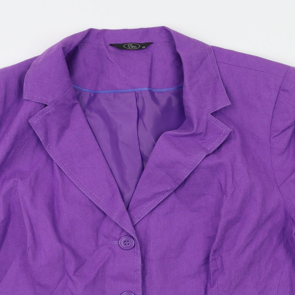 BM Womens Purple   Basic T-Shirt Size 24
