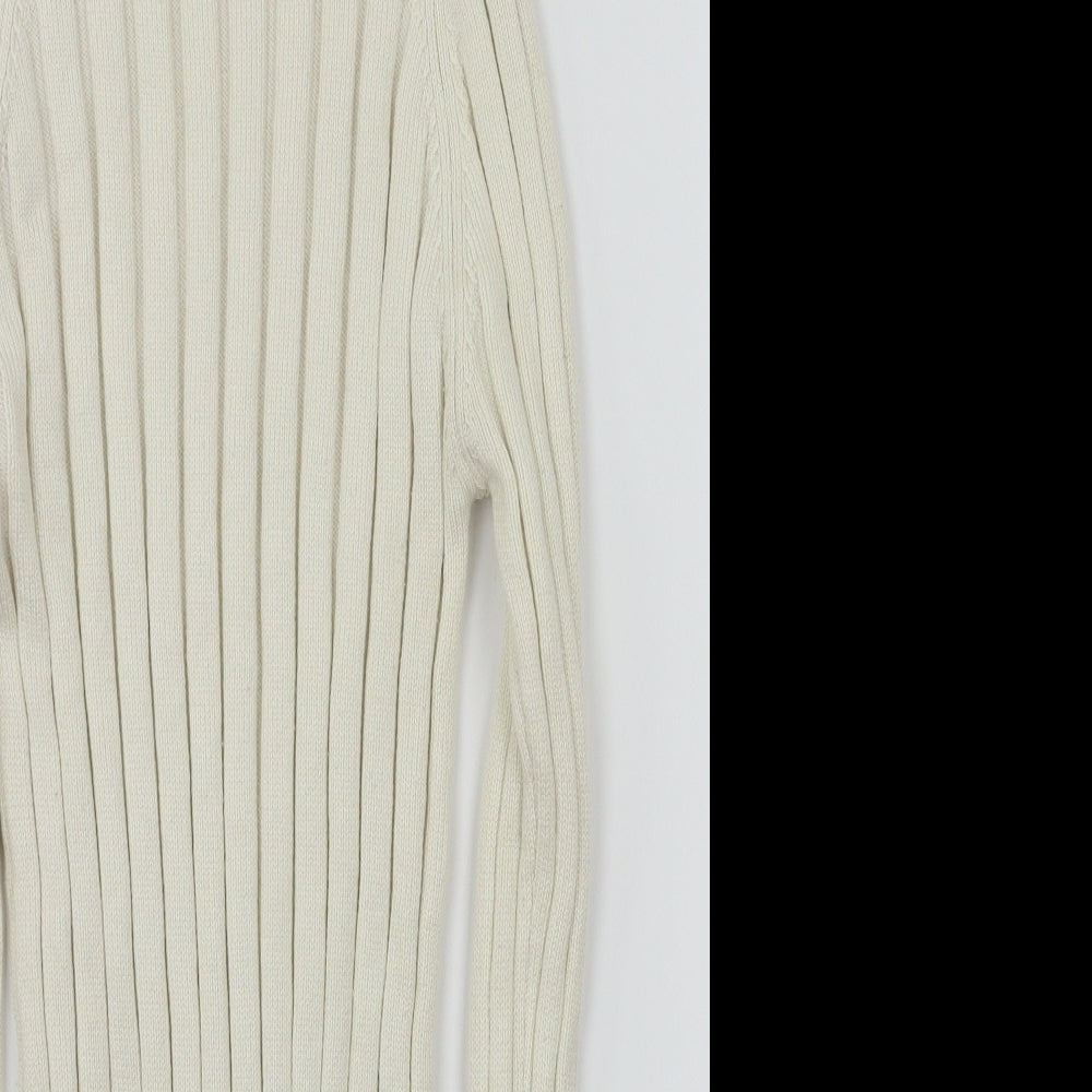 River Island Womens Ivory   Basic T-Shirt Size 10