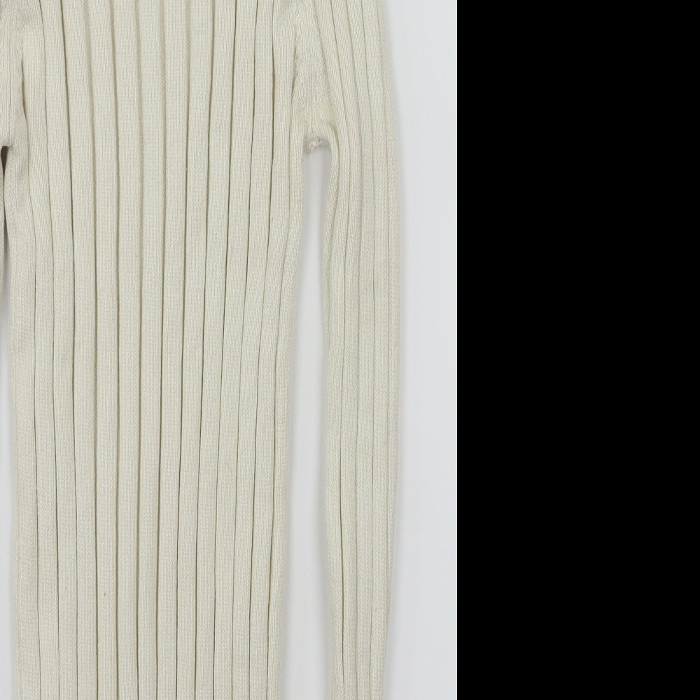 River Island Womens Ivory   Basic T-Shirt Size 10