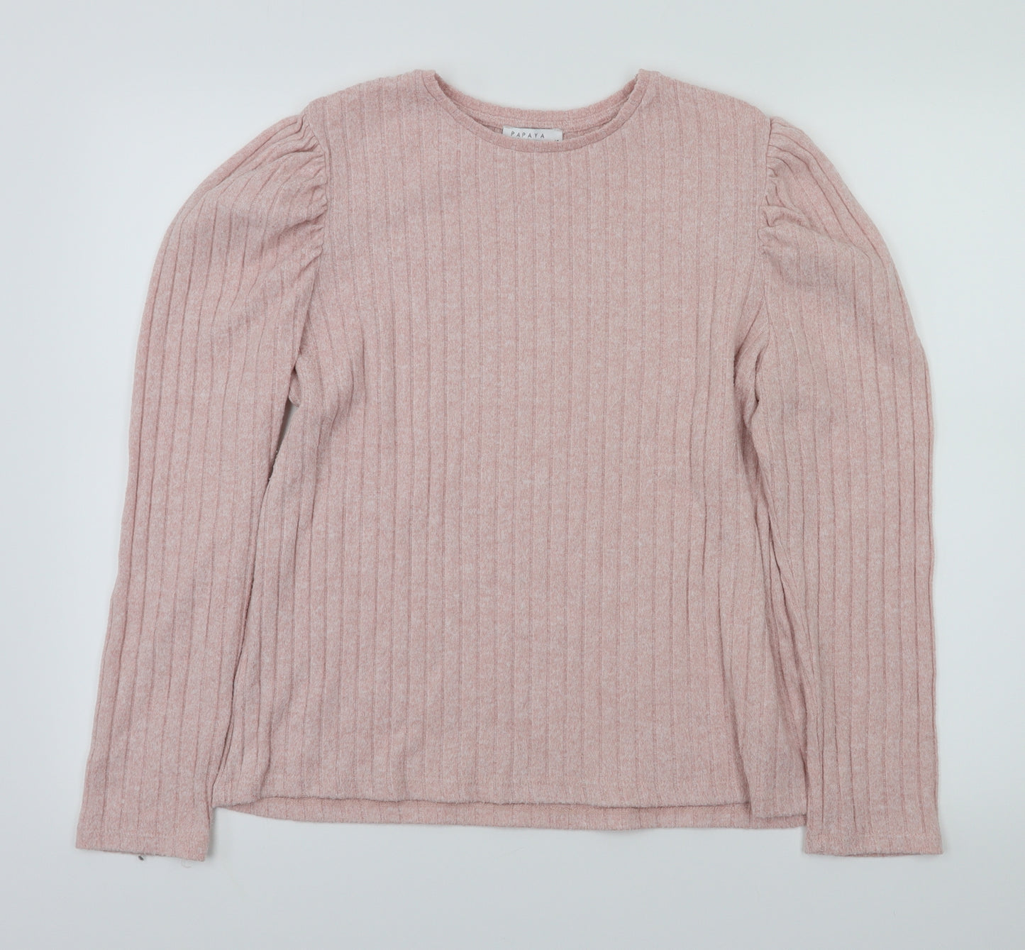 Papaya Womens Pink   Basic T-Shirt Size 16