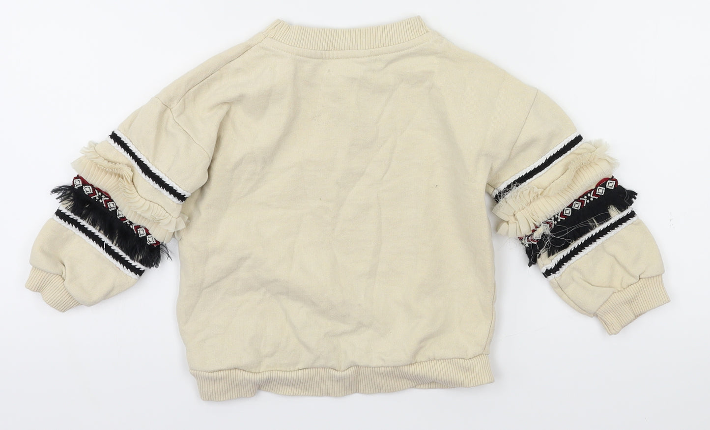 River Island Girls Beige   Pullover Jumper Size 12-18 Months