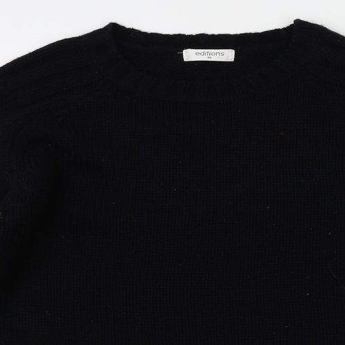 editions Womens Black   Pullover Sweatshirt Size M