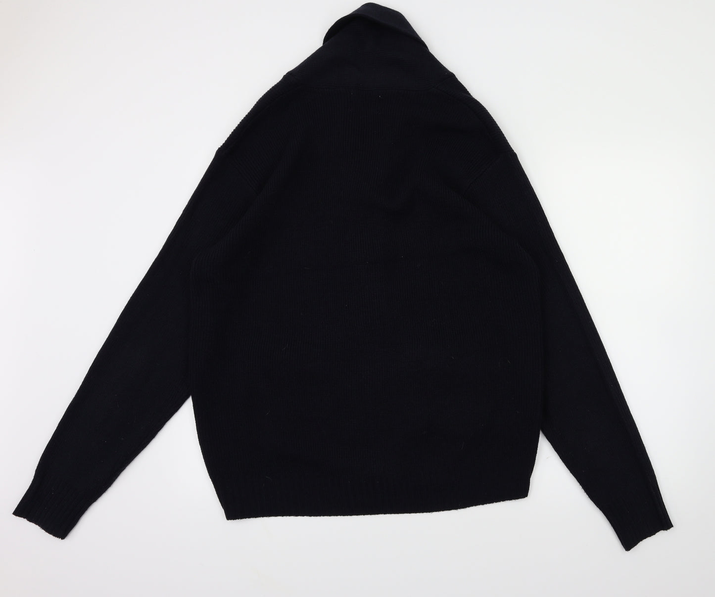 Hutson Womens Blue Houndstooth  Cardigan Jumper Size XL