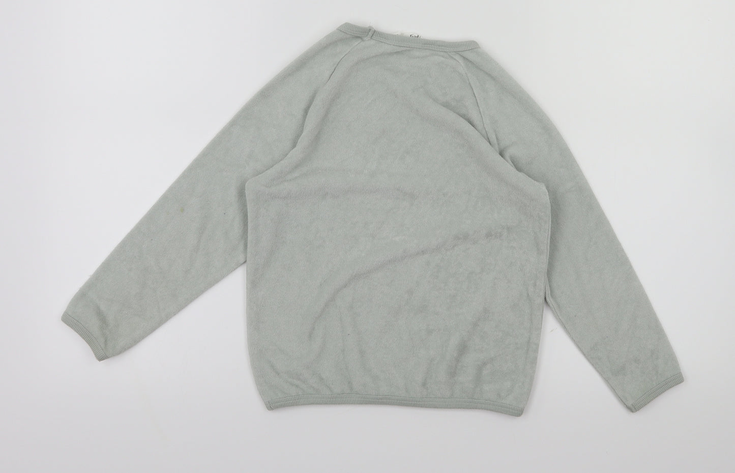 H&M Girls Blue Houndstooth  Pullover Jumper Size 5-6 Years