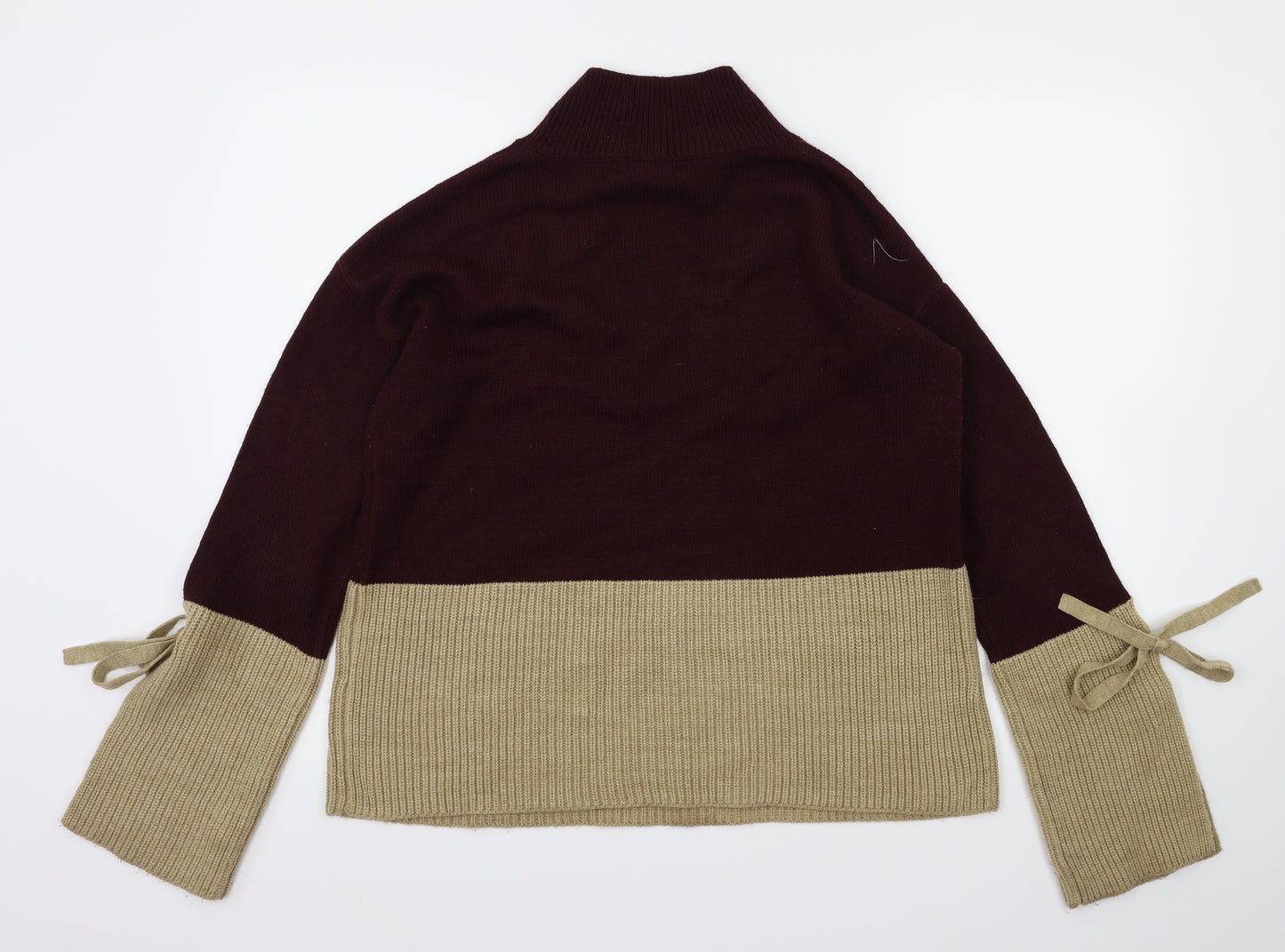 Primark Womens Red Houndstooth  Pullover Jumper Size M