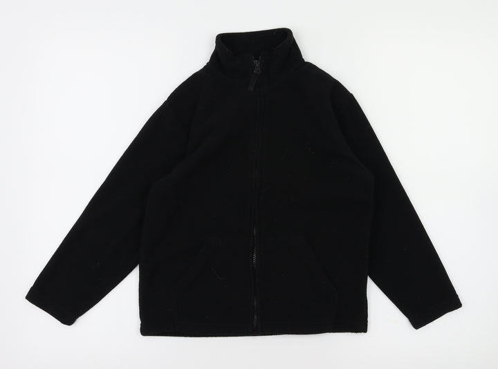TU Boys Black   Full Zip Jumper Size 7 Years