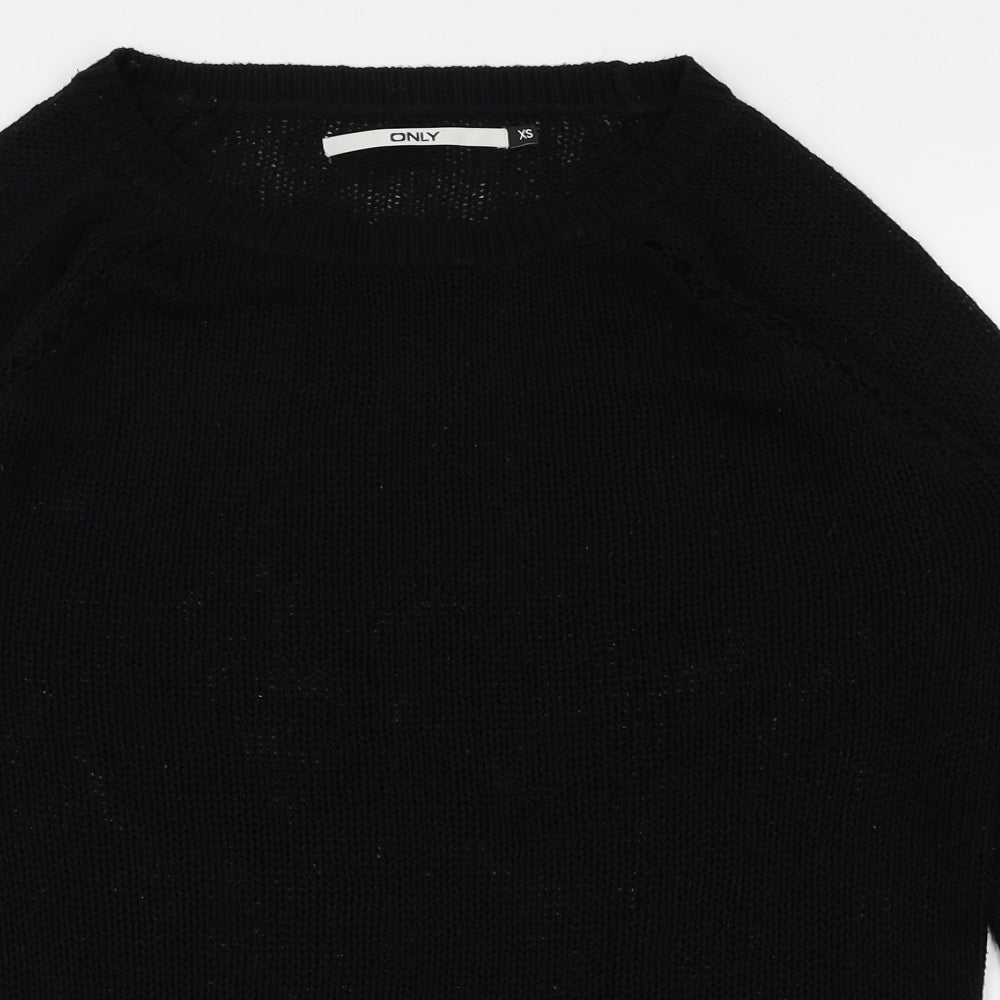 Only Womens Black   Basic T-Shirt Size XS
