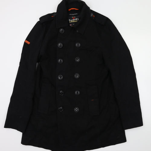 Superdry Mens Black   Jacket Coat Size XL