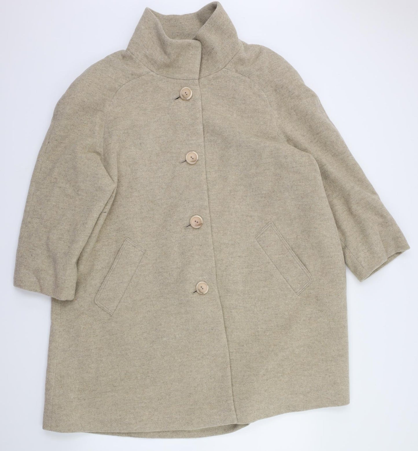 jhon lewis Womens Beige   Jacket Coat Size 18