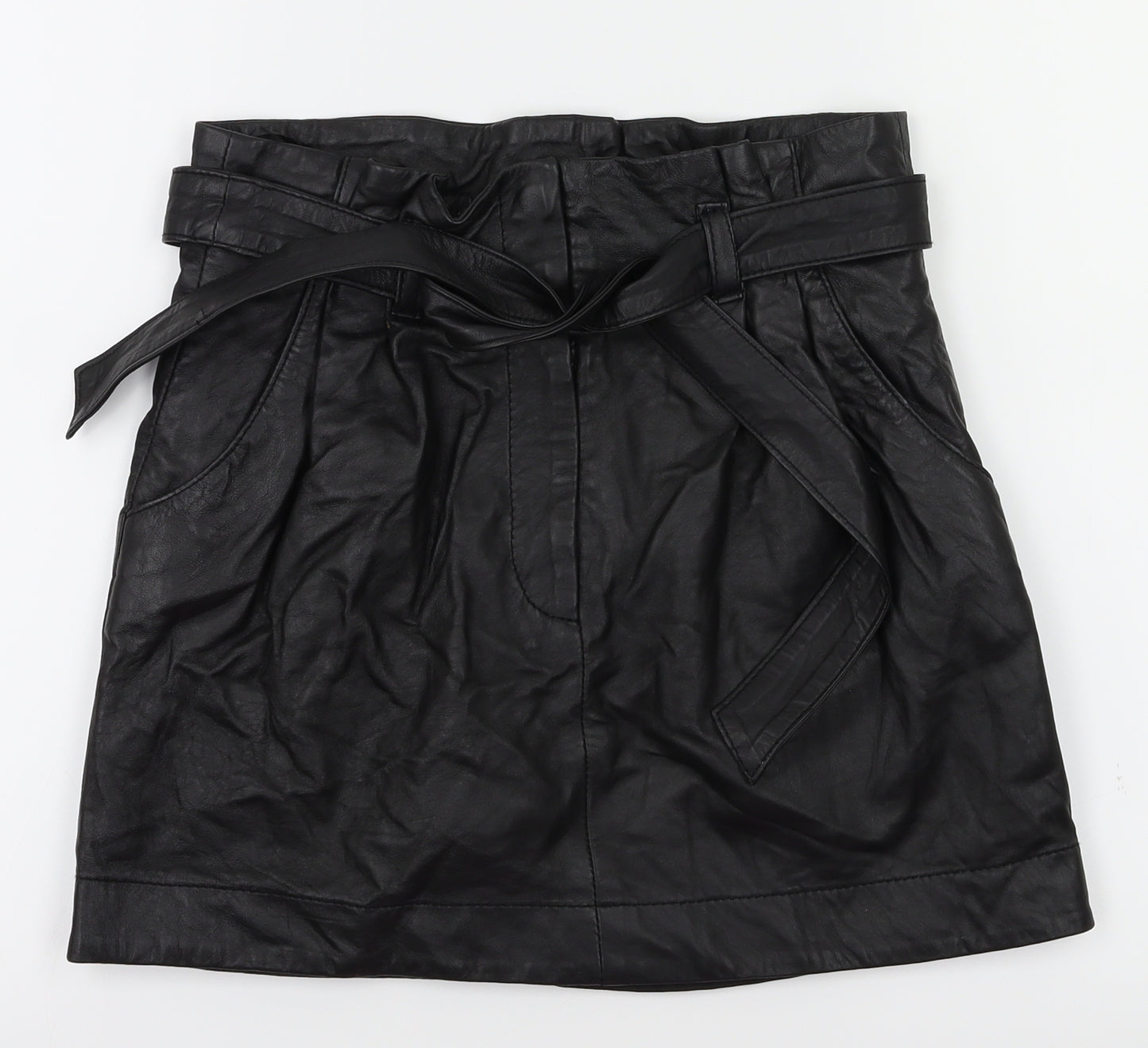 Topshop Womens Black   A-Line Skirt Size 6