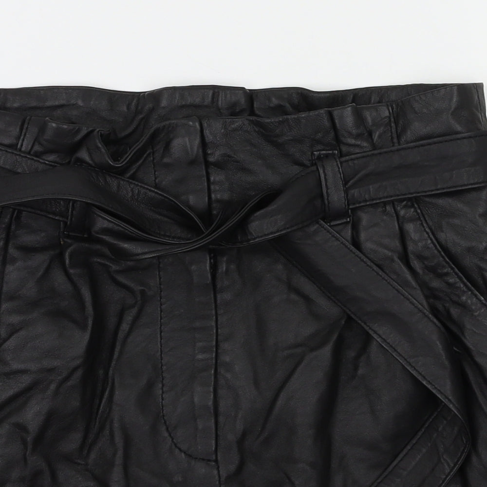 Topshop Womens Black   A-Line Skirt Size 6