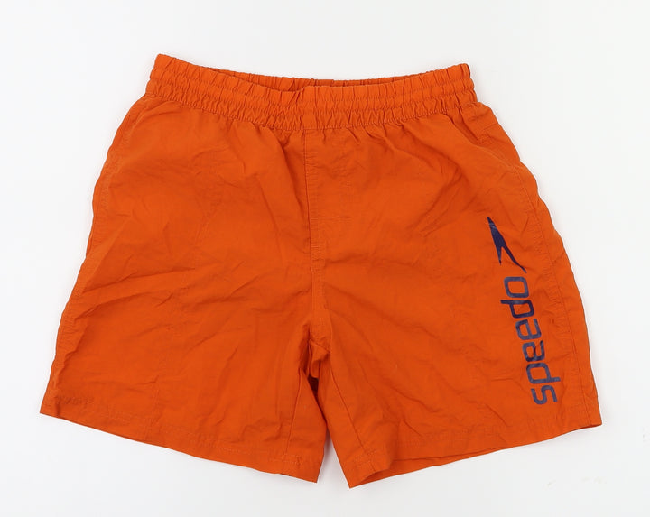 Speedo Boys Orange Sweat Shorts Size M